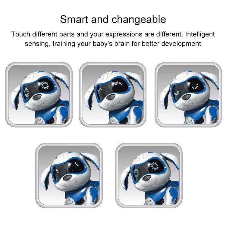 USB Charging Smart Touch Sensing Machine Dog Children Electric Toys, Supports Walking & Gnawing B...