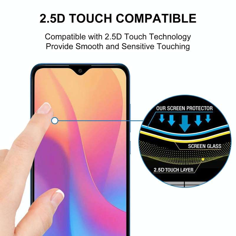 For Xiaomi Redmi 8 / Redmi 8a / Redmi 8a Pro / Redmi 8a Dual Full Glue Full Screen Tempered Glass...