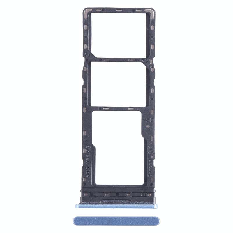 For Infinix Note 12 4G X663 SIM Card Tray + SIM Card Tray + Micro SD Card Tray (Blue)