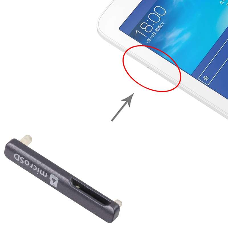 For Samsung Galaxy Tab 3 Lite 7.0 SM-T110/T111 Micro SD Card Anti Dust Cap(Black)