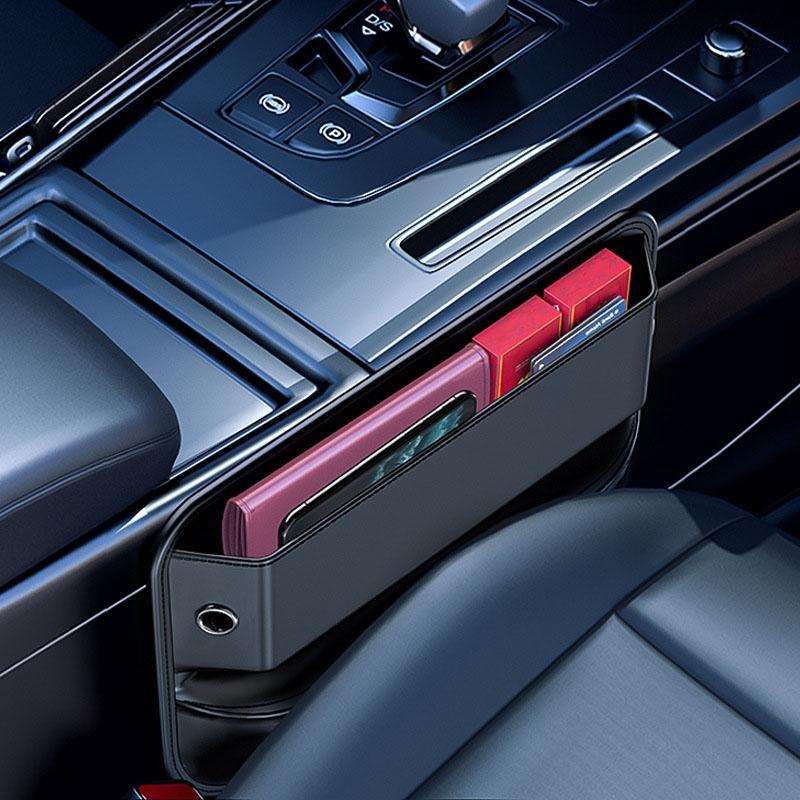 Car Large-capacity Gap Storage Box Car Extended Storage Bag(Black)