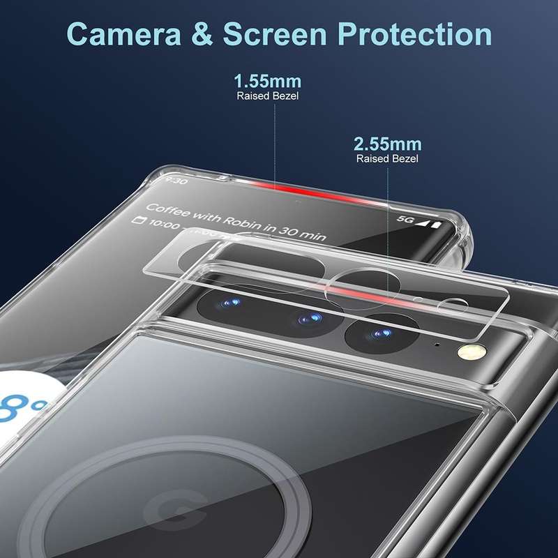 For Google Pixel 6 Pro Transparent Frosted MagSafe Phone Case