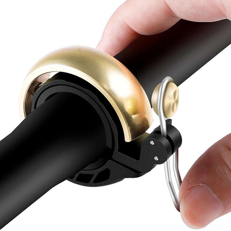 WEST BIKING Bicycle Retro Copper Bell Riding Crisp & Loud Bell(Gold)