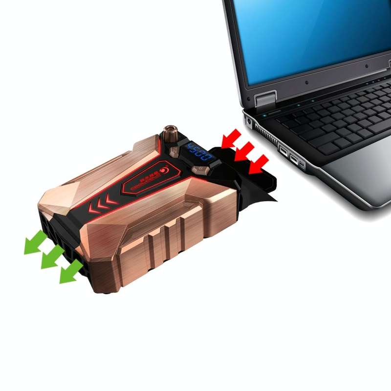 Ice Troll 7 COOLCOLD Portable Laptop Notebook Fan Turbo Radiator Ultra Silent Cooling Fan, AC 220...
