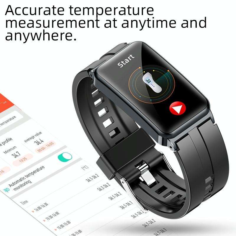 EP01 1.47 inch Color Screen Smart Watch,Support Heart Rate Monitoring/Blood Pressure Monitoring(B...