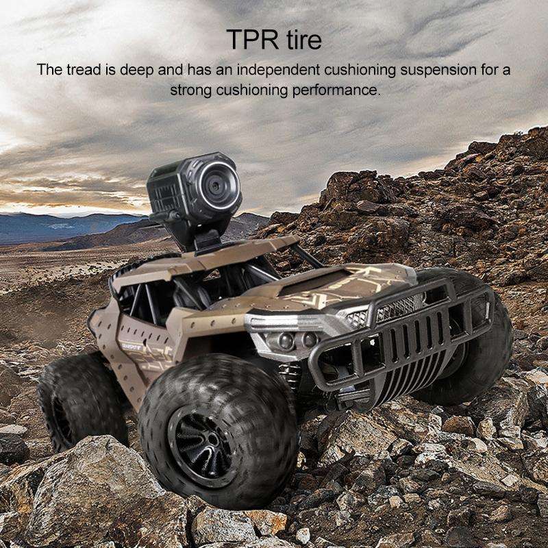 HELIWAY DM-1801 2.4GHz Four-way Remote Vehicle Toy Car with Remote Control & 720P HD WiFi Camera(...