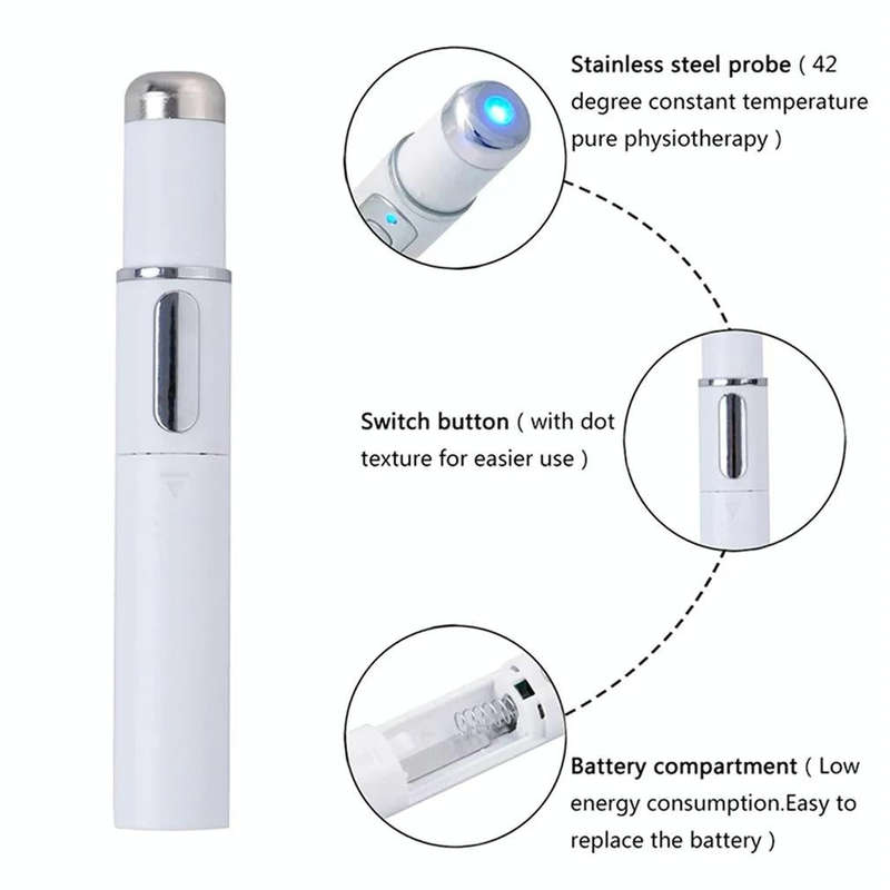 K-SKIN KD-7910 Acne Laser Pen Portable Wrinkle Removal Machine Durable Soft Scar Remover Device B...