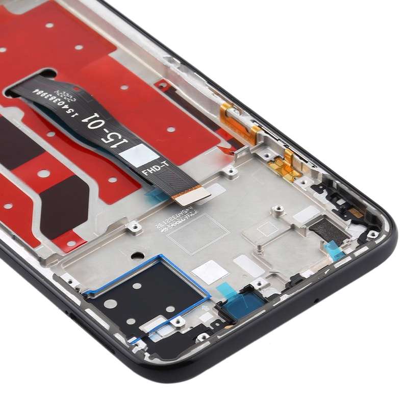 OEM LCD Screen for Huawei P40 Lite Digitizer Full Assembly with Frame(Black)