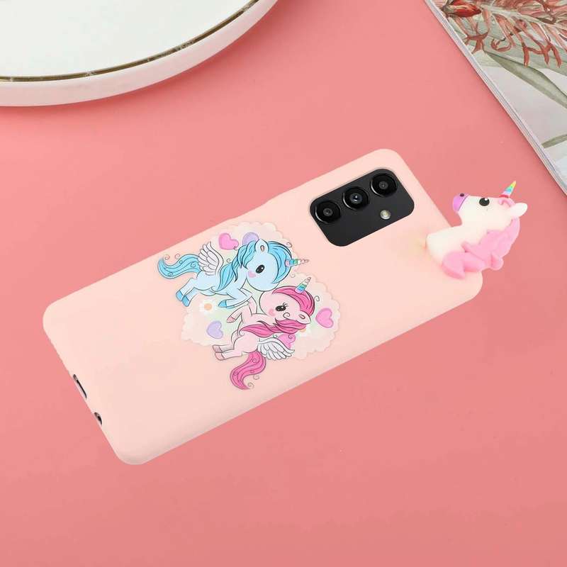 For Samsung Galaxy A14 5G Shockproof Cartoon TPU Phone Case(Love Unicorn)