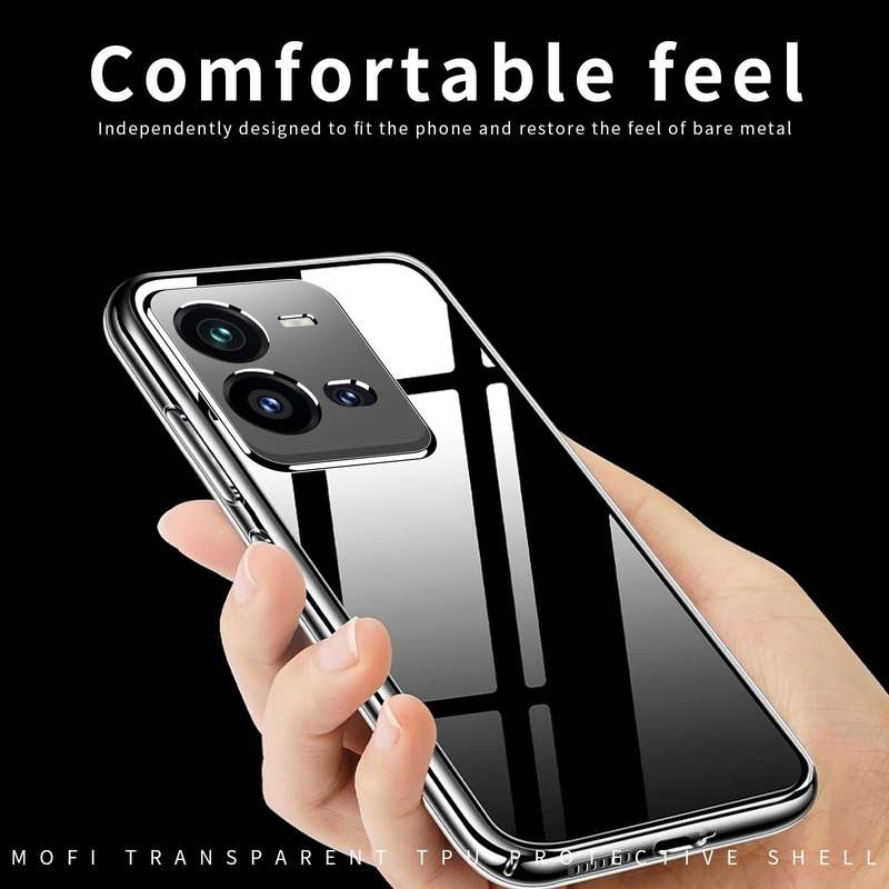 For vivo V25 MOFI Ming Series Ultra-thin TPU Phone Case(Transparent)