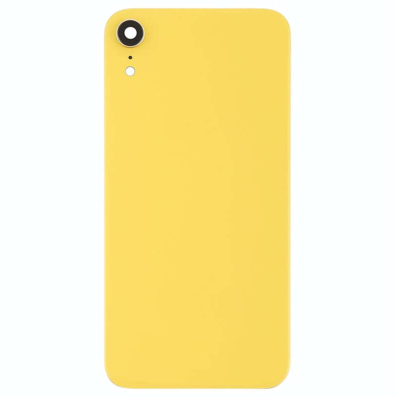 Battery Back Cover with Back Camera Bezel & Lens & Adhesive  for iPhone XR(Yellow)