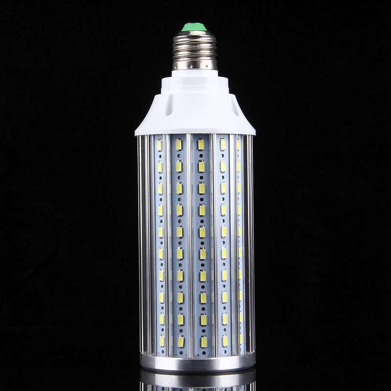 60W Aluminum Corn Light Bulb, E27 5200LM 160 LED SMD 5730, AC 220V(White Light)