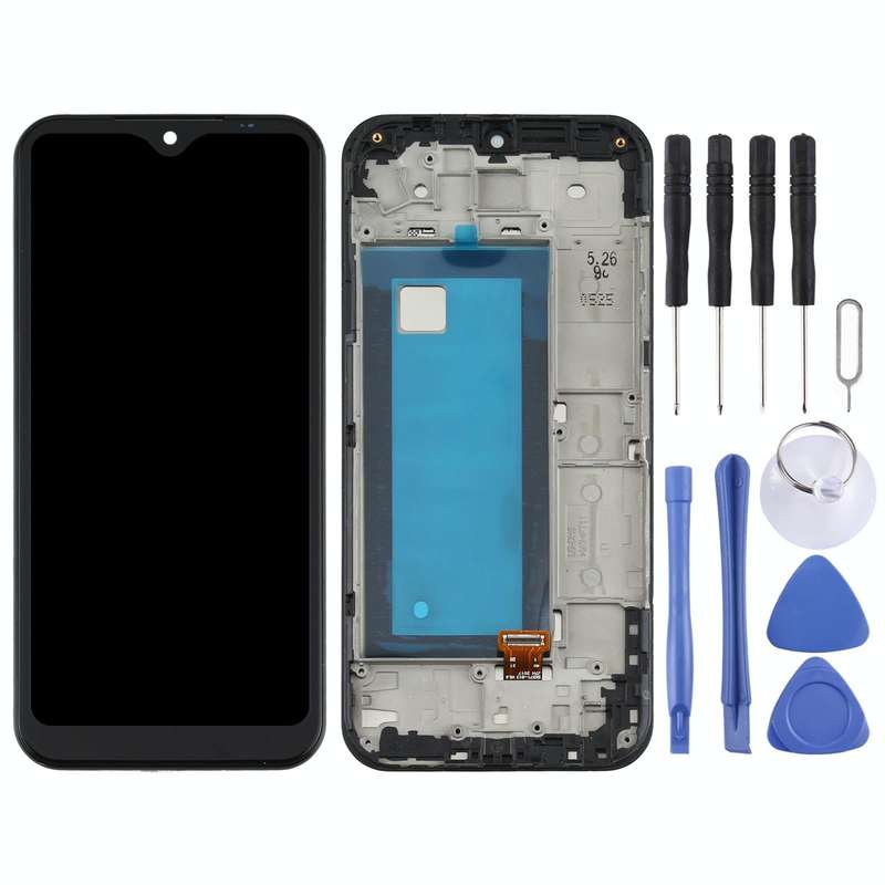 TFT LCD Screen for LG K31 LM-K300Q, LMK300 Digitizer Full Assembly with Frame(Black)