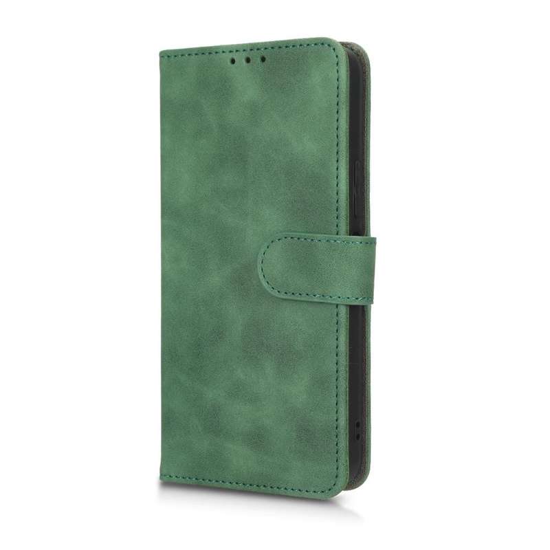 For vivo Y22s / Y35 Skin Feel Magnetic Flip Leather Phone Case(Green)