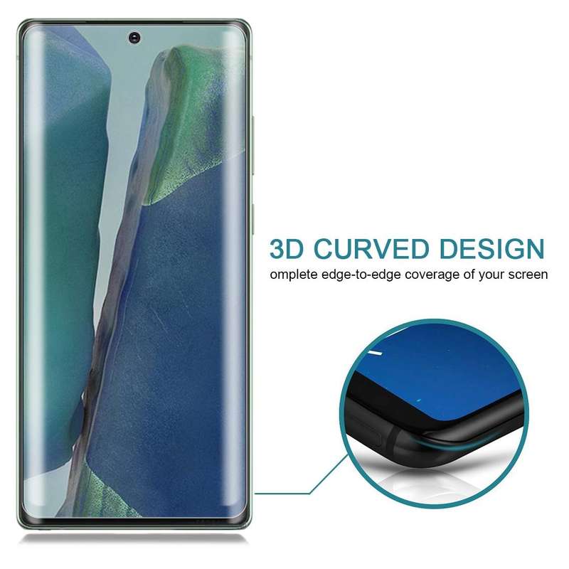 For Samsung Galaxy Note20 0.3mm 9H Surface Hardness 3D Curved Surface Privacy Glass Film