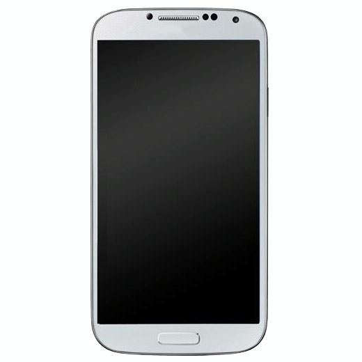 Original LCD Display + Touch Panel with Frame for Galaxy S4 / i9500(White)