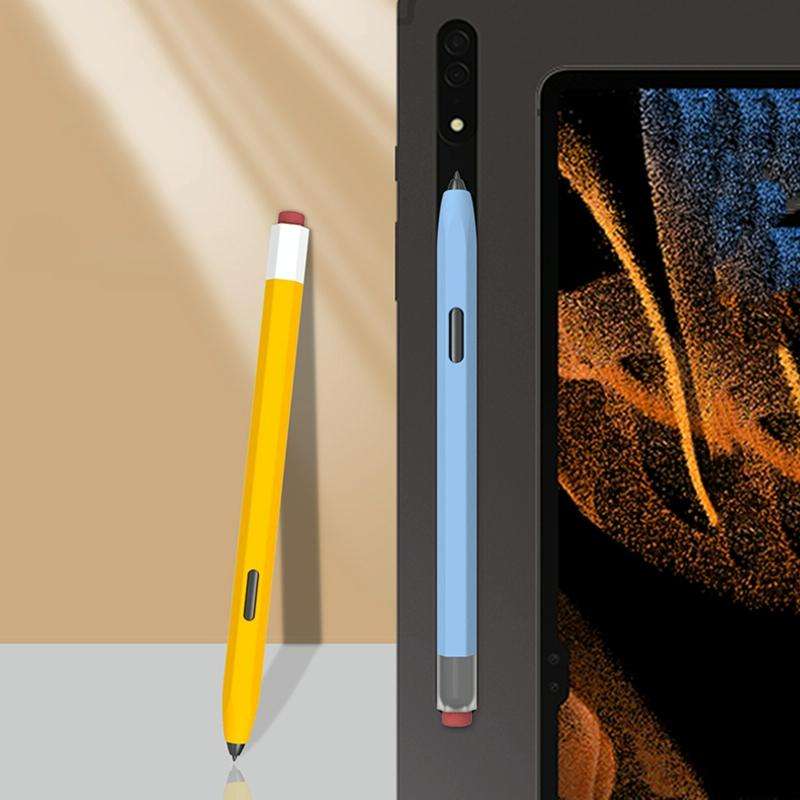 For Samsung Galaxy Tab S6 Lite P610/P615 LOVE MEI Soft Silicone Stylus Pen Protective Case(Purple)