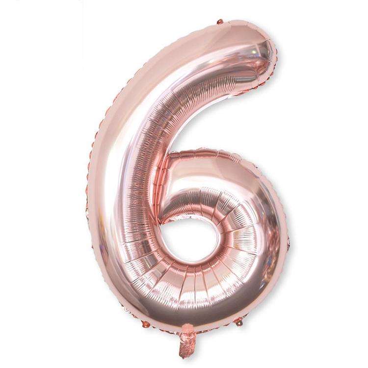 2 PCS 40 Inch Aluminium Foil Number Balloons Birthday Wedding Engagement Party Decor Kids Ball Su...
