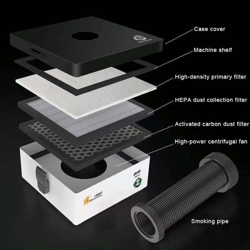 CP-301 Desktop Smoking Apparatus Solder Fume Purifier, US Plug