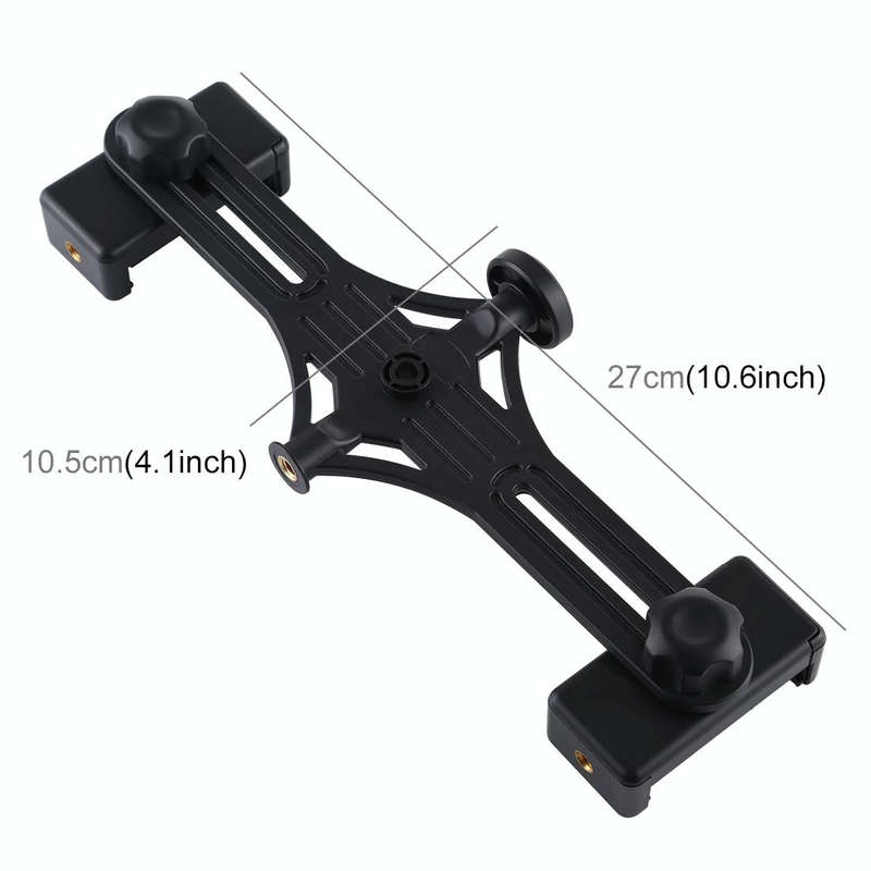 PULUZ Live Broadcast Dual Phone Brackets Horizontal Holder for iPhone, Galaxy, Huawei, Xiaomi, So...