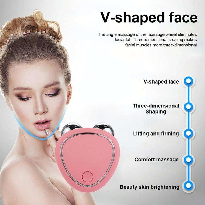 Mini Micro-Current Beauty Instrument Facial Lift Rejuvenating Device Massage Slimming Machine, St...
