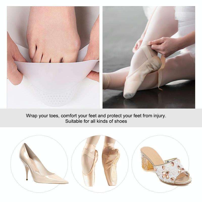 5 Pairs 017 Thicken Soft Wear Protection Toe Protector Toe Cap Cover