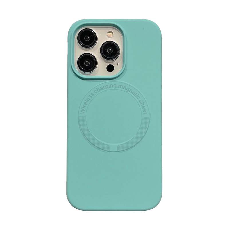 For iPhone 12 / 12 Pro Magsafe Magnetic Silicone Phone Case(Ice Blue)