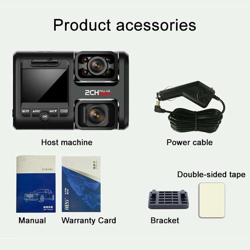 Z30 WiFi Dual-lens HD 2160P Non-light Night Vision 360-degree Panoramic Driving Recorder, Standar...
