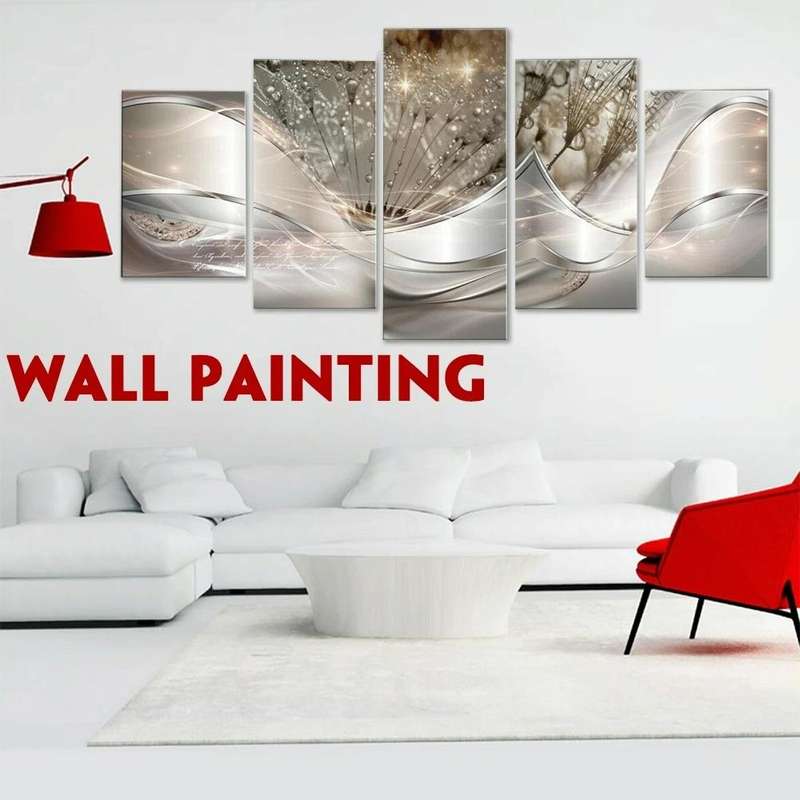 Sofa Background Wall Decorative Painting Hanging Paintings Frameless, Size: 30x80cm(Green)