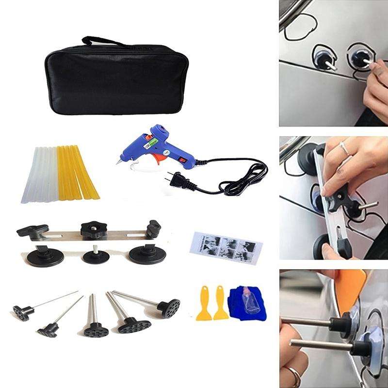 22 in 1 Auto Car Body Dent Repair Tools Pulling Bridge Dent Removal Lifter Puller, with 20W Glue ...