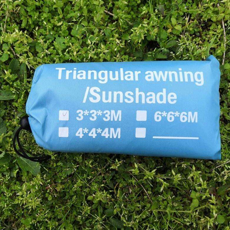 Outdoor Sunshade Triangle Sky Screen Simple Sun Protection Canopy, Size:6X6X6M(Random Color)