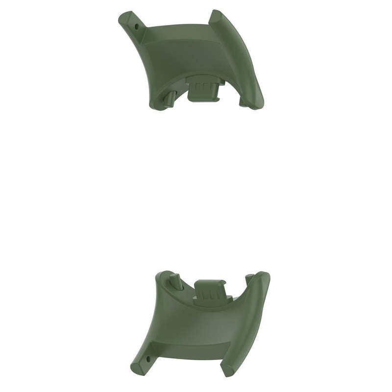 For Xiaomi Mi Band 8 1 Pair  PC Plastic Watch Band Connector(Dark Green)