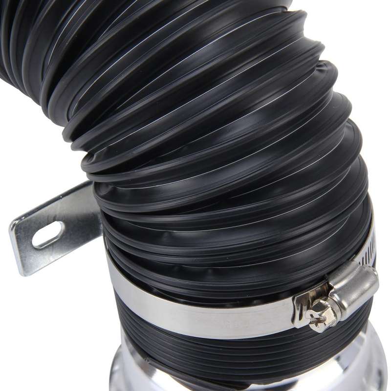 Car Auto Universal Tube Air Filter Adjustable Cold Air Injection Intake System Pipe Without Air F...