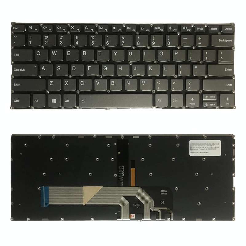 US Version Keyboard with Backlight for Lenovo Yoga 730-13IKB 730-13IWL 730-15IKB 730-15IWL 530-14...