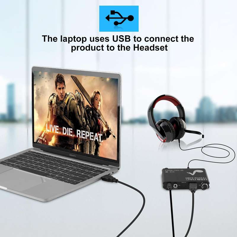 AY107 Digital to Analog Converter Optical Fiber Analog Audio Decoder USB Sound Card Digital Audio...
