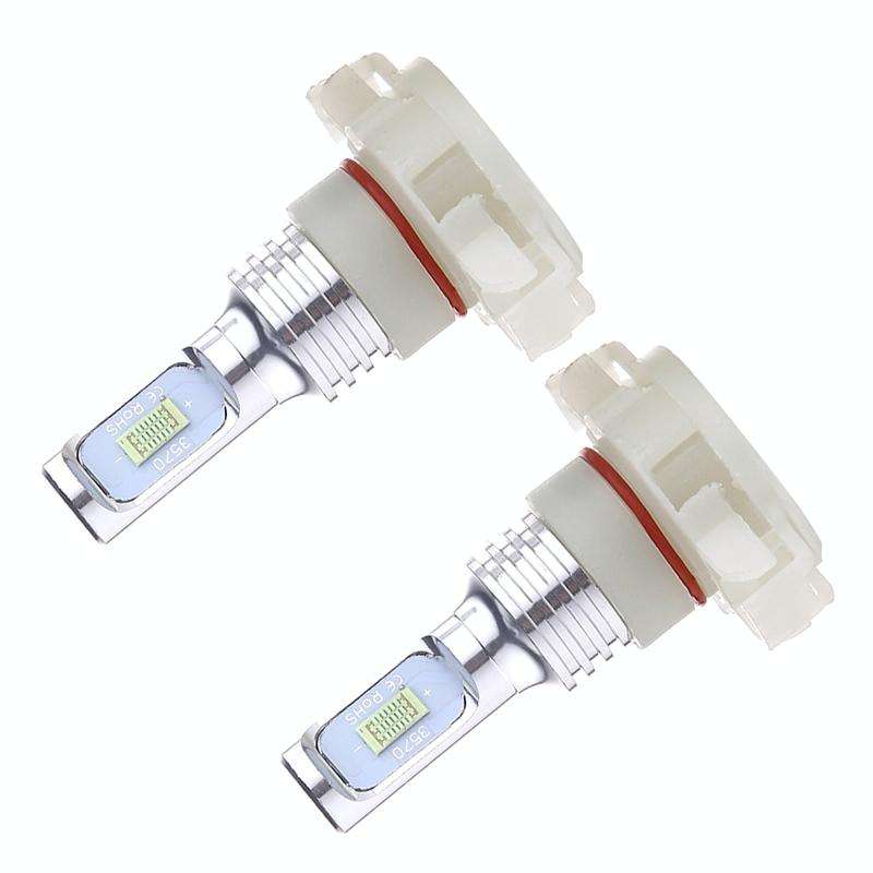 2 PCS H16(EU) 72W 1000LM 6000-6500K Super Bright White Light Car Fog LED Bulbs, DC 12-24V (Ice Bl...
