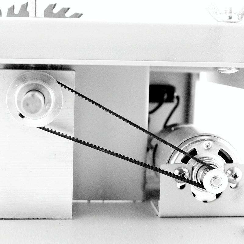 150W Miniature Precision Table Saw Mini Chainsaw Portable Woodworking Sliding Table Saw Multifunc...