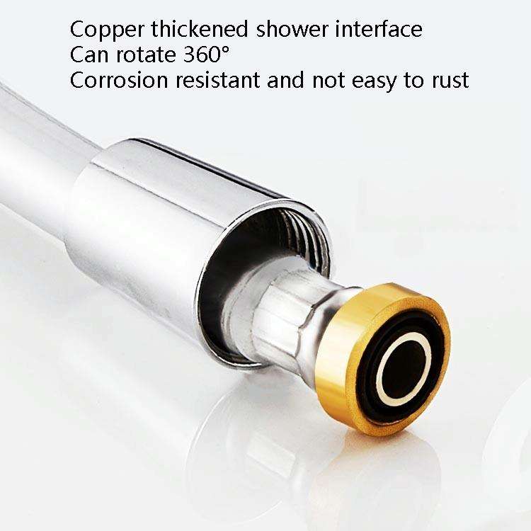 Shower Hose Water Heater Rain Shower Bathroom Stainless Steel Shower PVC Nozzle Hose, Specificati...