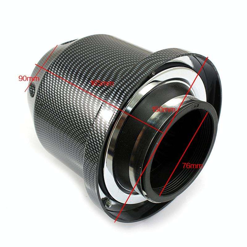 XH-UN005 Car Universal Modified High Flow Mushroom Head Style Intake Filter for 76mm Air Filter (...