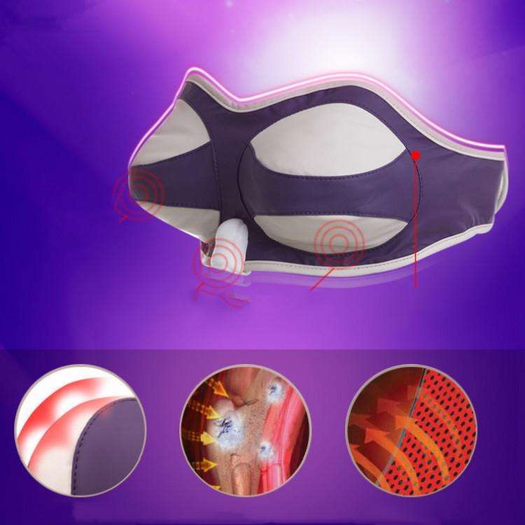 Electric Breast Enhancer Breast Massager, Specification: Small AB, Style:Deep Purple Plug-in