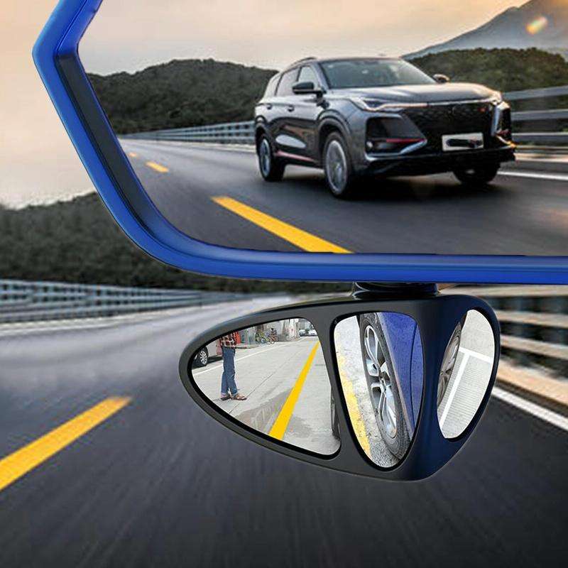 3R-151 3 in 1 Car Rearview Auxiliary Blind Spot Mirror Rear View 146 Front Wheel Mirror for Left ...