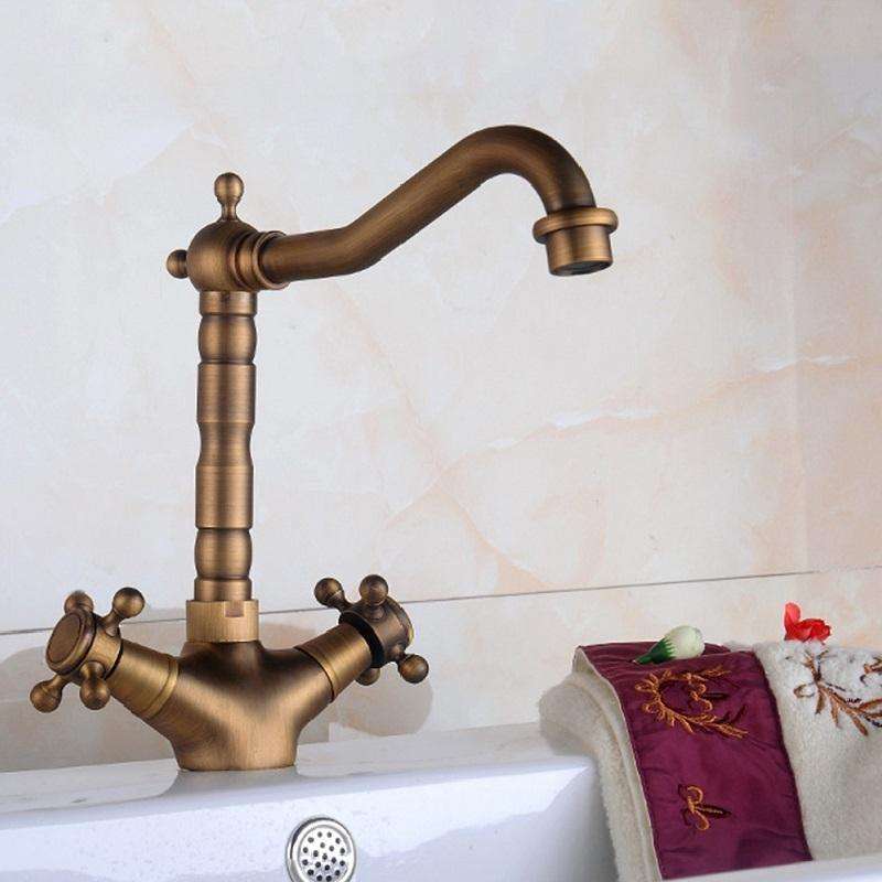 Basin Rotatable Faucet Single Hole Hot And Cold Copper Faucet