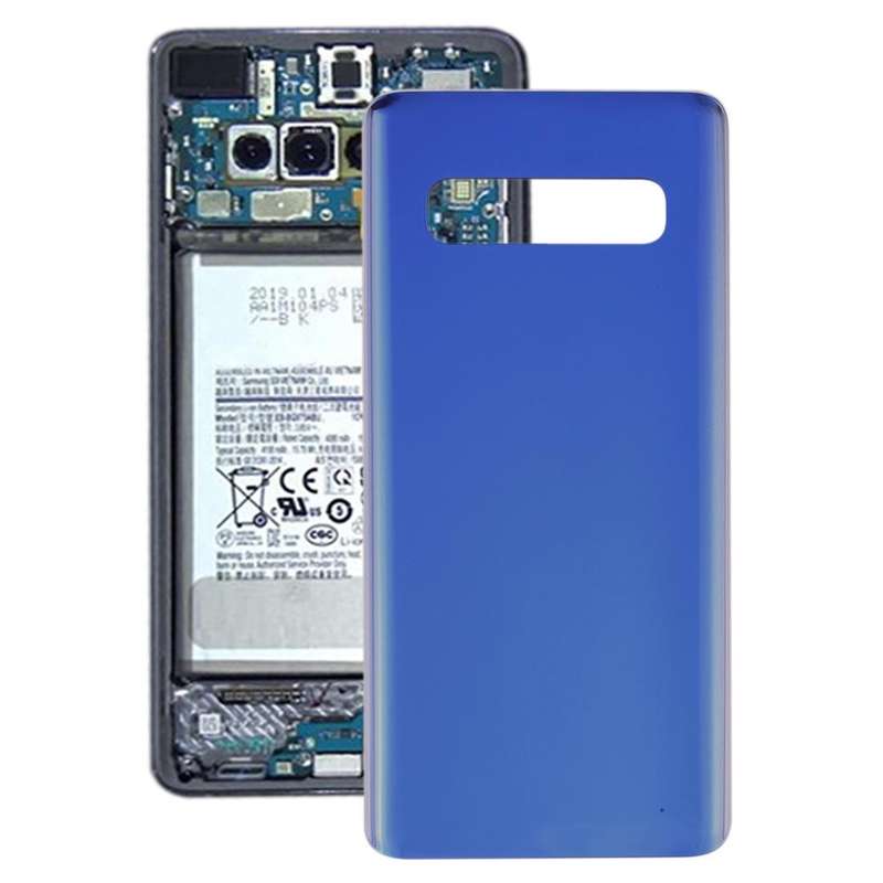 For Galaxy S10 SM-G973F/DS, SM-G973U, SM-G973W Original Battery Back Cover (Blue)