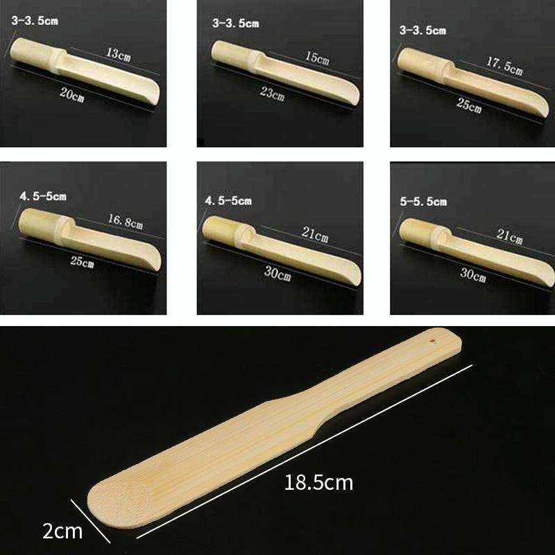 Shrimp Slip Spoon Bamboo Tube Hot Pot Restaurant Plate, Size: 3x20x13cm+Bamboo Slice