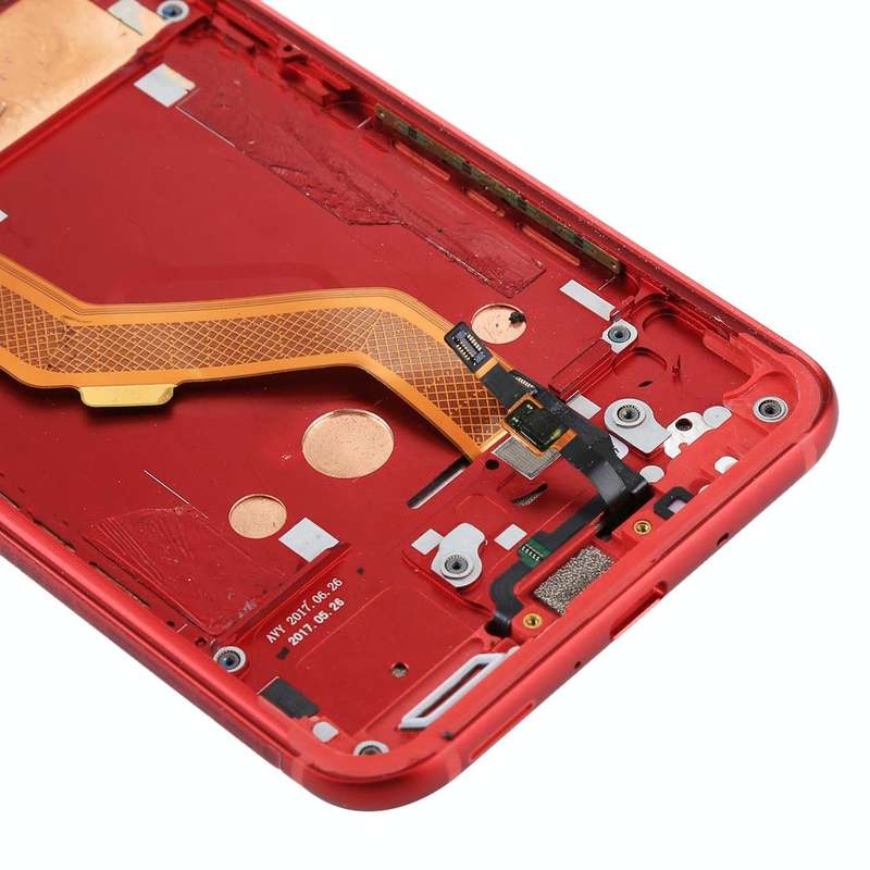 Original LCD Screen for HTC U11 Digitizer Full Assembly with Frame (Red)