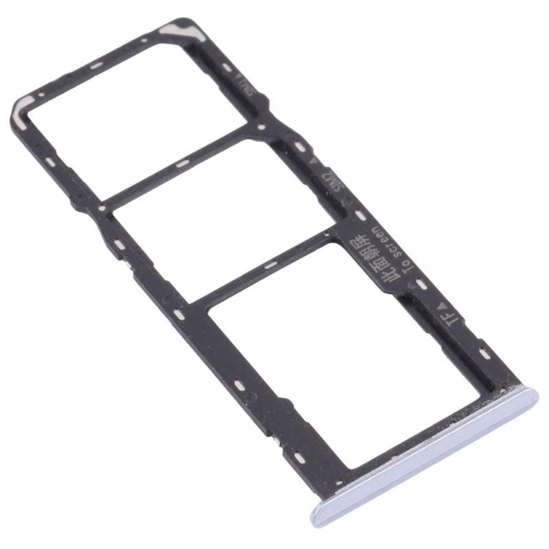 For OPPO Realme Narzo 20  SIM Card Tray + SIM Card Tray + Micro SD Card Tray (Silver)