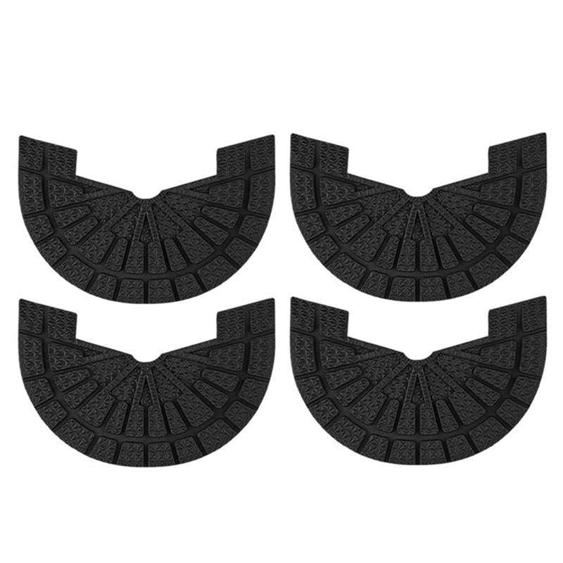 2 Pairs Thickened Rubber Sole Heel Wear-Resistant Non-Slip Patch, Size: 41-42cm(Black)