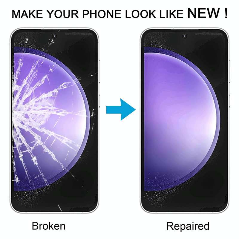 For Samsung Galaxy S23 FE SM-S711B 10pcs Front Screen Outer Glass Lens with OCA Optically Clear A...