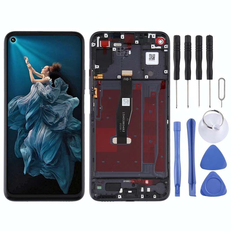 OEM LCD Screen for Huawei Honor 20 / Nova 5T Digitizer Full Assembly with Frame(Black)