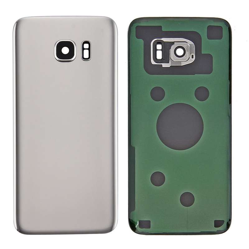 For Galaxy S7 Edge / G935 Original Battery Back Cover with Camera Lens Cover (Silver)